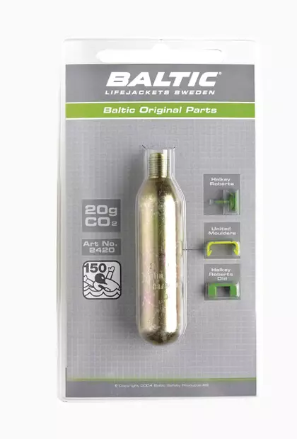 Baltic Co2 Patruuna 20g + Varmistinnastat - MUUT PELASTUSTARVIKKEET - 128-4-2420 - 1