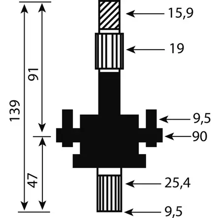 EUROGARDEN TERÄPUKKI, TÄYDELLINEN, MTD 32", 36" LEIKKUULAITE - TERÄPUKIT JA AKSELIT - 446-6500750 - 2