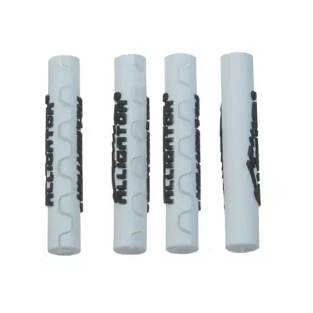 Vaijerinkuoren Suoja Alligator Sahalaita, Jarruvaijeriin 5 Mm, 4Kpl/Pkt, Valkoin - POLKUPYÖRÄN VAIJERIT - 63110 - 1