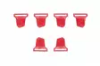 Alpinestars Buckles kit Bionic 10 & 7 SET Red - Ajovarusteet ja Vapaa-ajan vaatteet - 696-6952319-30 - 1