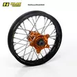 * HAAN WHEEL SX&SXF 15-16 /EXC MODELS 16- 17-3,50 BLACK RIM/ORANGE HUB - CROSSIN TÄYDELLISET VANTEET - 540-13560-6310 - 1
