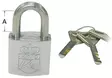 LUKKO 30X20MM RST - KETJU JA LEVY LUKOT - M38-021-30 - 1