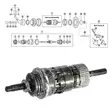 Shimano 3-V (Sg-3c40), Sisäkokoonpanosarja - TAKANAVAN OSAT - 64300 - 2