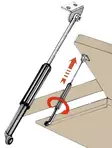 Teleskooppisäädin 220x480 - LUUKKUJOUSET - M38-191-60 - 1
