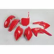 Ufo Plastkit 5-Delar Röd Crf150 07- - CROSSIN TÄYDELLISET MUOVISARJAT - 650-K111-070 - 1