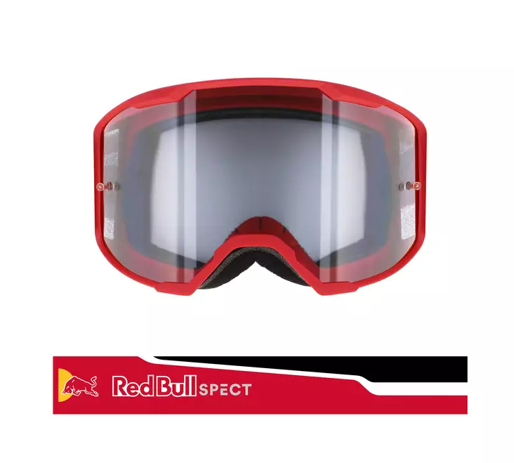 Ajolasit Spect Red Bull Strive MX Goggles Single lens Red/Black clear - MP AJOLASIT - 674-220110 - 1