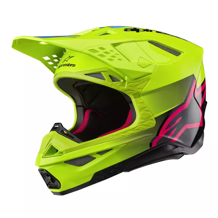 Alpinestars Helmet S-M10 2206 Unite Yellow Fluo/Pink - CROSSIKYPÄRÄT - 696-8301623-5138-0 - 1