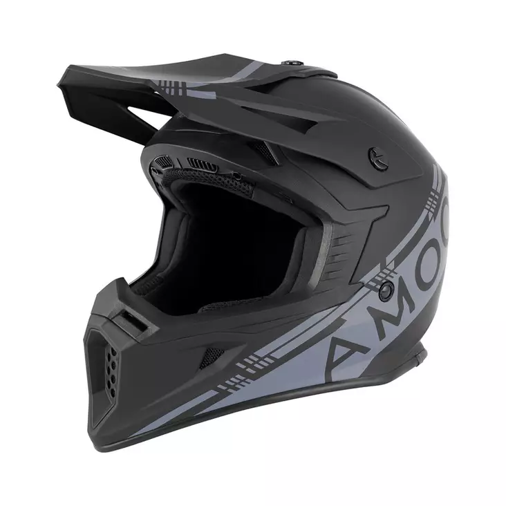 AMOQ Meteor V2 Helmet Black-Grey - CROSSIKYPÄRÄT - 645-24160009-0 - 1