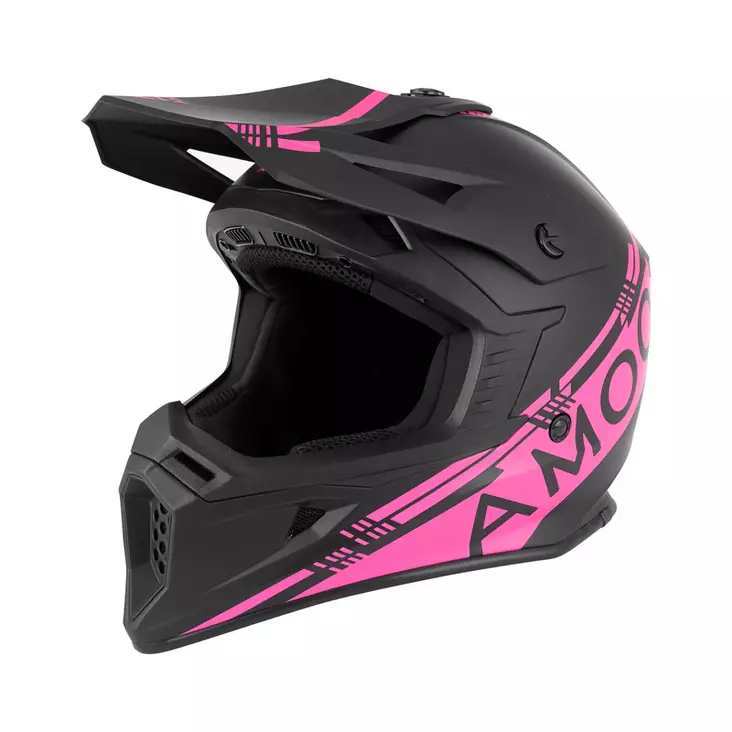AMOQ Meteor V2 Helmet Black/Pink - CROSSIKYPÄRÄT - 645-24160006-0 - 1