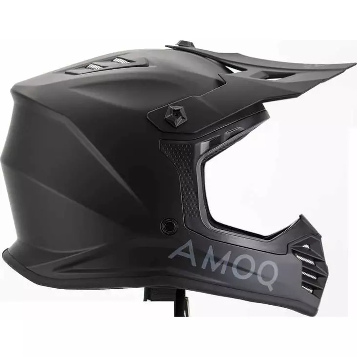 AMOQ Meteor V2 JNR MX Helmet Blackout - LASTEN CROSSIKYPÄRÄT - 645-25160400-0 - 1