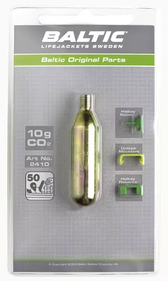 Baltic Co2 Patruuna 10g + Varmistinnastat - MUUT PELASTUSTARVIKKEET - 128-4-2410 - 1