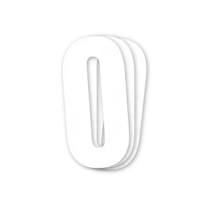 Blackbird Kilpanumerot Valkoinen 3kpl/Srj 13x7cm 0 - TARRAT - 381-5047-10-0 - 1