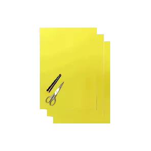 Blackbird Numerokilven Tarra-Arkki Keltainen 47x33cm (3kpl) - TARRAT - 381-505150 - 1