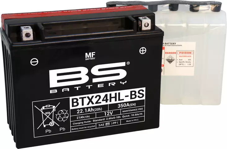 Bs Battery Btx24hl-Bs Mf (Cp) Maintenance Free - AKUT - 140-300630 - 1