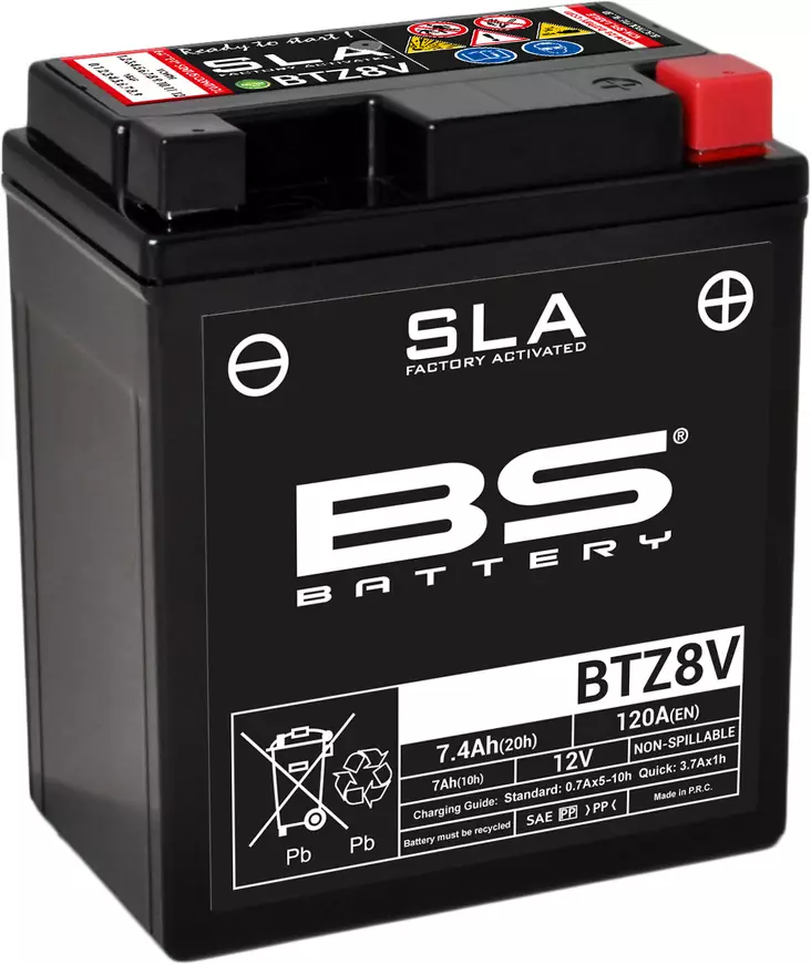 Bs Battery Btz8v (Fa) Sla - Sealed & Activated - AKUT - 140-300890 - 1