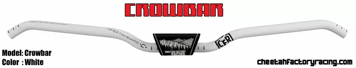 Cfr Crow Ohjaustanko Ghost Valkoinen - MK OHJAUSTANGOT - 928-1004-10 - 1