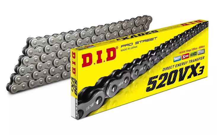 D.I.D 520vx3 Ketju+Jousil. (Fj) - MP 520 KETJUT - 283-520042-100 - 1