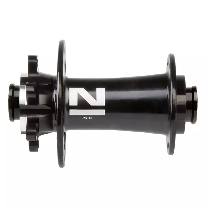 Etulevyjarrunapa novatec 32r/6-pultti, 2x1, 15x100mm läpiakselille, musta - POLKUPYÖRÄN KÄDENSIJAT - 51230 - 1