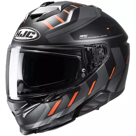 Hjc Kypärä I71 Simo Musta/Harmaa/Fluo Oranssi Mc6h - UMPIKYPÄRÄT - 630-23086-0 - 1