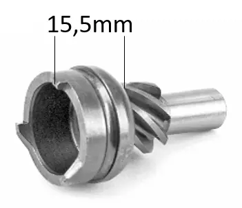 Käynnistimen Ratas, Peugot-Skootteri 2-T, Mikuni, 15,5mm - MOPON KÄYNNISTIMEN OSAT - 307-0570 - 1