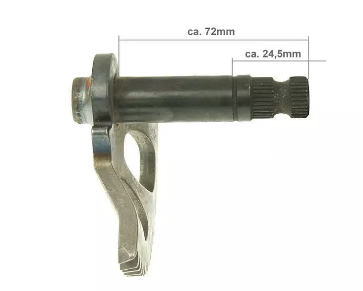 Käynnistyspolkimen Aksila, 72mm, Keeway-Skootteri - MOPON KÄYNNISTIMEN OSAT - 307-0550 - 1