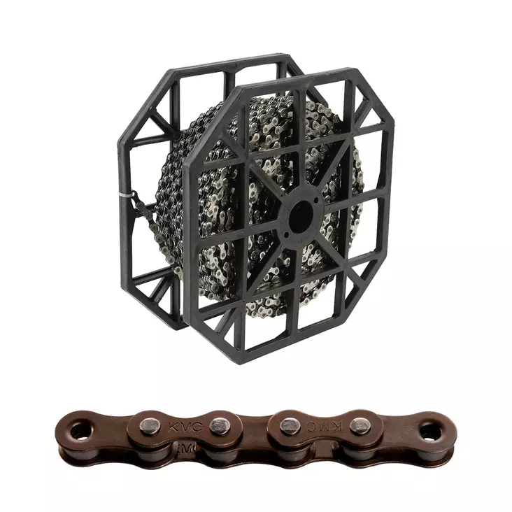 KETJU 1-V KMC S1 WIDE BROWN, 1/2X1/8" , 50M BULK - POLKUPYÖRÄN KETJULUKOT - WRS1WB000 - 1