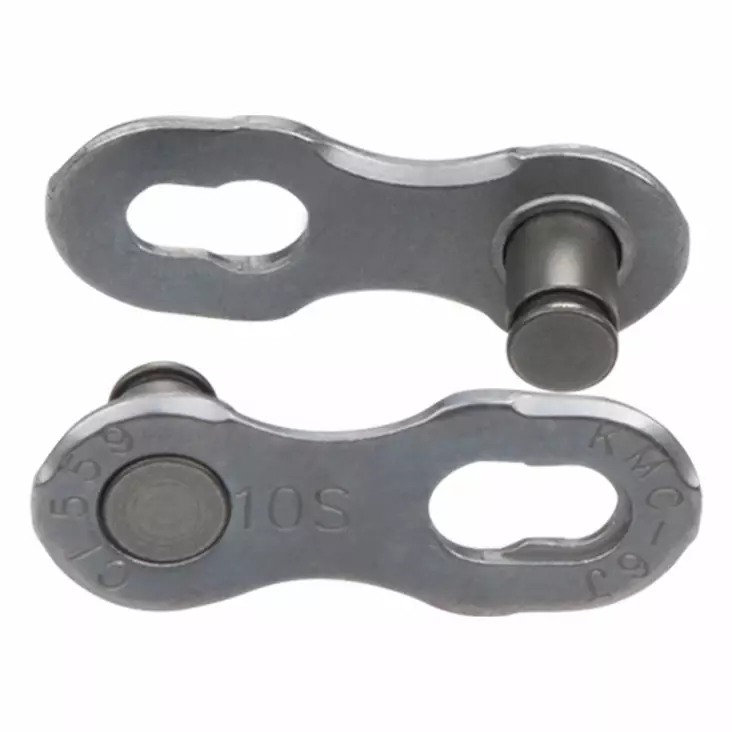 Ketjulukko Kmc Missinglink 10R, Ept Silver, 11/128", 2Kpl/Pkt - POLKUPYÖRÄN KETJULUKOT - C10EPTR00 - 1