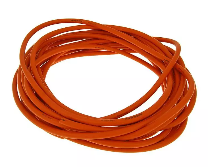Naraku Sytytysjohto Ø7,5Mm / 10M, Oranssi - MOPON SYTYTYSJOHDOT - 303-0150-10 - 1