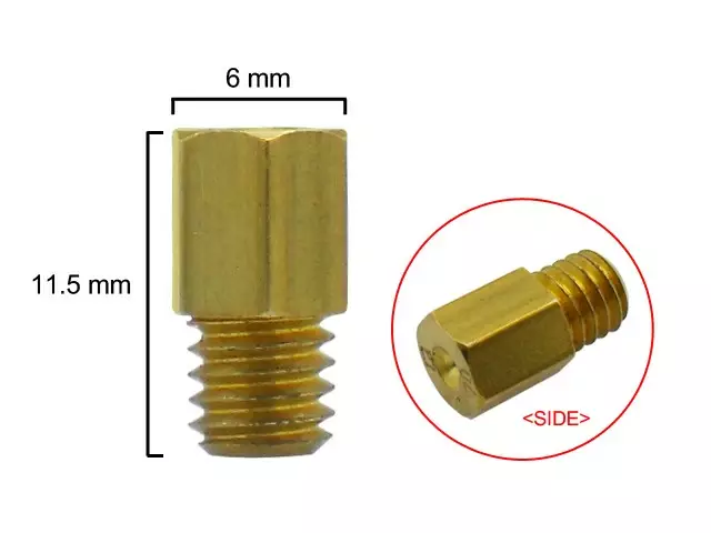 Pääsuutin, 350 , Kuuskantti, Yhteensopiva:: Mikuni - MOPON SUUTTIMET - 302-0301-350 - 1