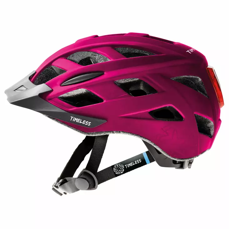 Polkupyöräkypärä Timeless Fox, Punainen M, 54-59, Valolla Ja Säätöpannalla - PYÖRÄILYKYPÄRÄT - 68710 - 1