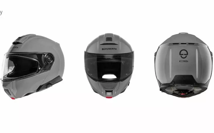 Schuberth Kypärä C5 Concrete Harmaa Xs 53 - AVATTAVAT- JA AVOKYPÄRÄT - 51-2204-0 - 1