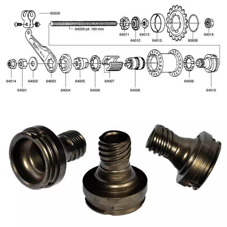 Shimano 1-V (Cb-E110), Vetäjä - TAKANAVAN OSAT - 64010 - 1