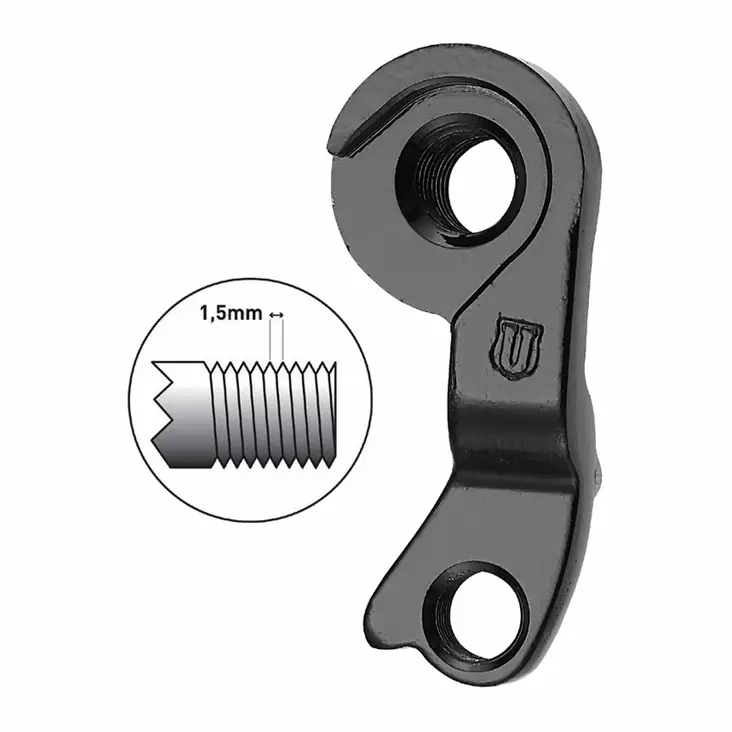 Takavaihtajan Korvake Union, Gh-250, Bulls (Läpiakseli M12, Kierre 1.5) - Takapyörät - GH-250 - 1