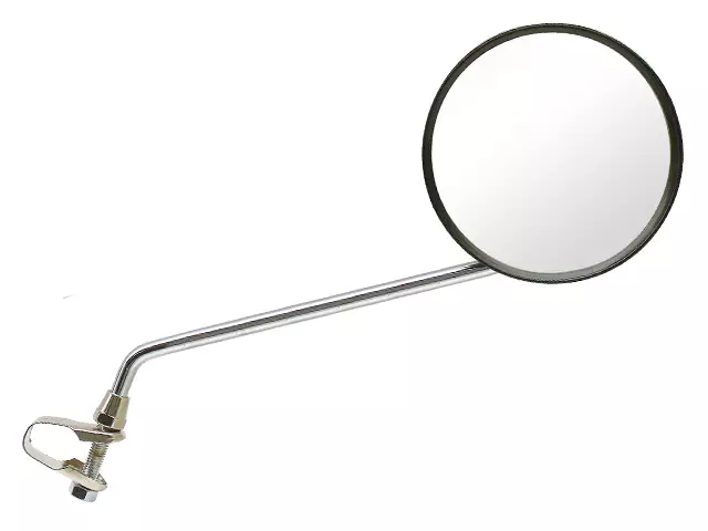 TAUSTAPEILI CAVO, MUSTA/HOPEA, 4" - POLKUPYÖRÄN PEILIT - 47-300 - 1