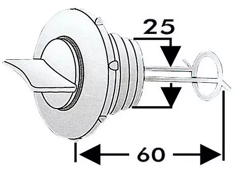 TYHJENNYSTULPPA NYLON 25MM - POHJATULPAT - M18-346-10 - 0