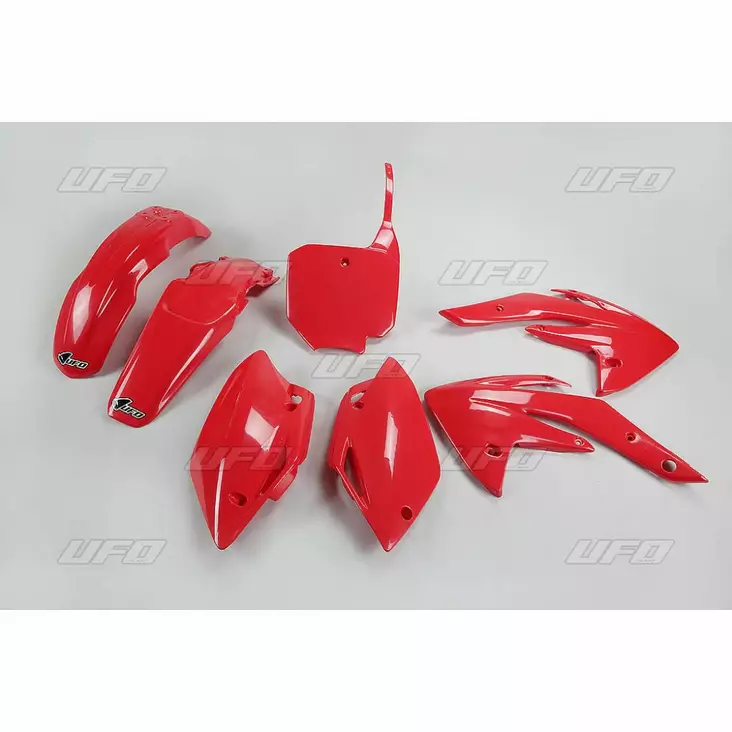 Ufo Plastkit 5-Delar Röd Crf150 07- - CROSSIN TÄYDELLISET MUOVISARJAT - 650-K111-070 - 1