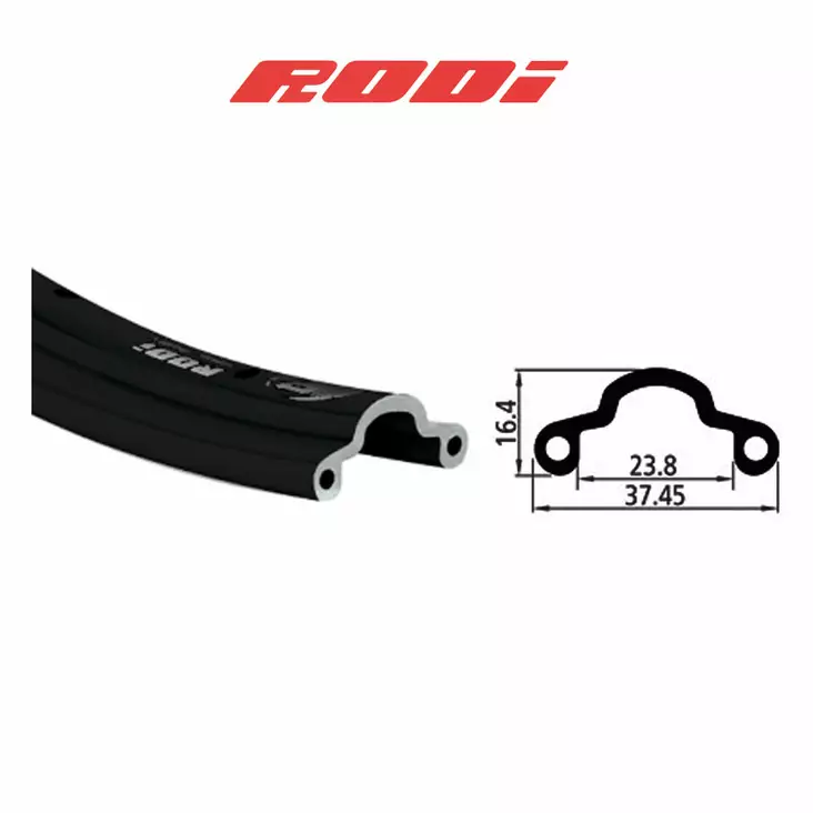 Vanne Rodi 26" Westwood 24-584, Alumiini, Musta - VANTEET OSINA - 62840 - 1