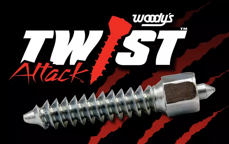 Woody´s 32mm attack carbide nastaruuvi 100kpl +asenn. työkalu. - TELAMATON PIIKIT - 843-0632-100 - 1