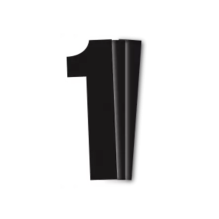 Blackbird Kilpanumerot Musta 3kpl/Srj 13x7cm 1 - TARRAT - 381-5047-20-1 - 2