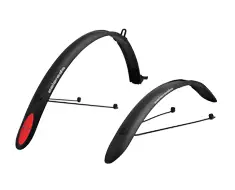 Lokasuojapari Aisoilla 28", Polisport Colorado City / 45mm, Musta - POLKUPYÖRÄN LOKASUOJAT - 8626500001 - 2