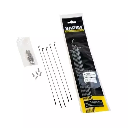 Puola Sapim, Cx-Ray Musta 246mm, 20 Kpl/Ltk - Pinnat ja nippelit - 61301 - 2