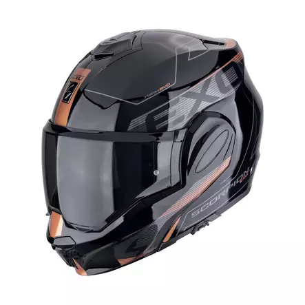 SCORPION Helmet EXO-TECH EVO TRAVELLER Black-Copper - AVATTAVAT- JA AVOKYPÄRÄT - 649-2516-1 - 1