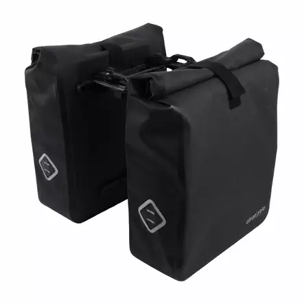 Sivulaukku Atran Travel, Vedenpitävä, 24,5L, Harmaa/Musta , Avs - POLKUPYÖRÄLAUKUT - 62131 - 1