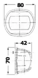 Kulkuvalo Compact 12 Harmaa - Punainen - KULKUVALOT - M11-408-61 - 2