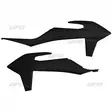UFO ILMANOHJAIN KTM125-450 SX/SXF 19- EXC/EXC-F 125-500 20- MUSTA 001 - CROSSIN ILMANOHJAIMET - 650-4092-001 - 1