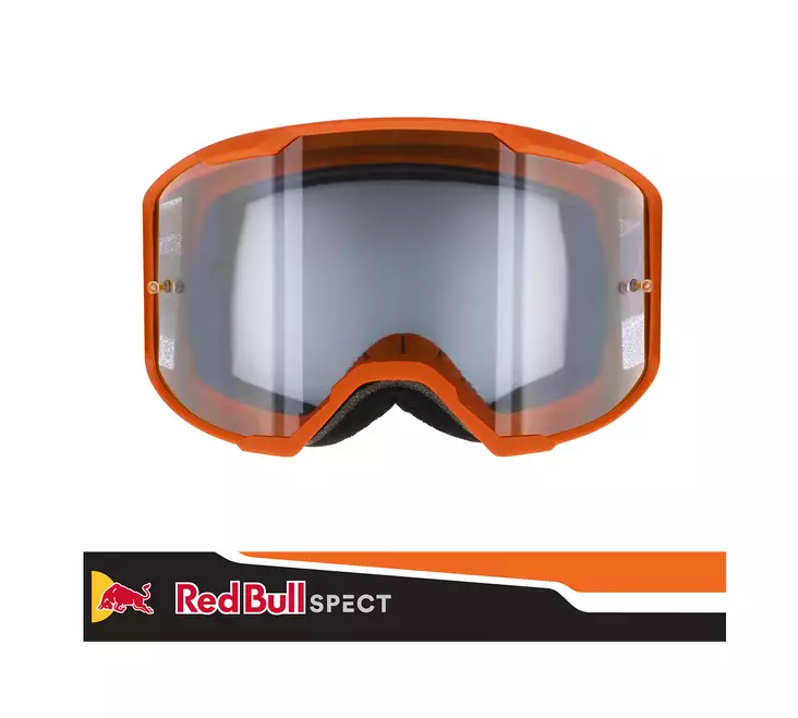 Ajolasit Spect Red Bull Strive MX Goggles Single lens Black/Orange clear - MP AJOLASIT - 674-220111 - 1