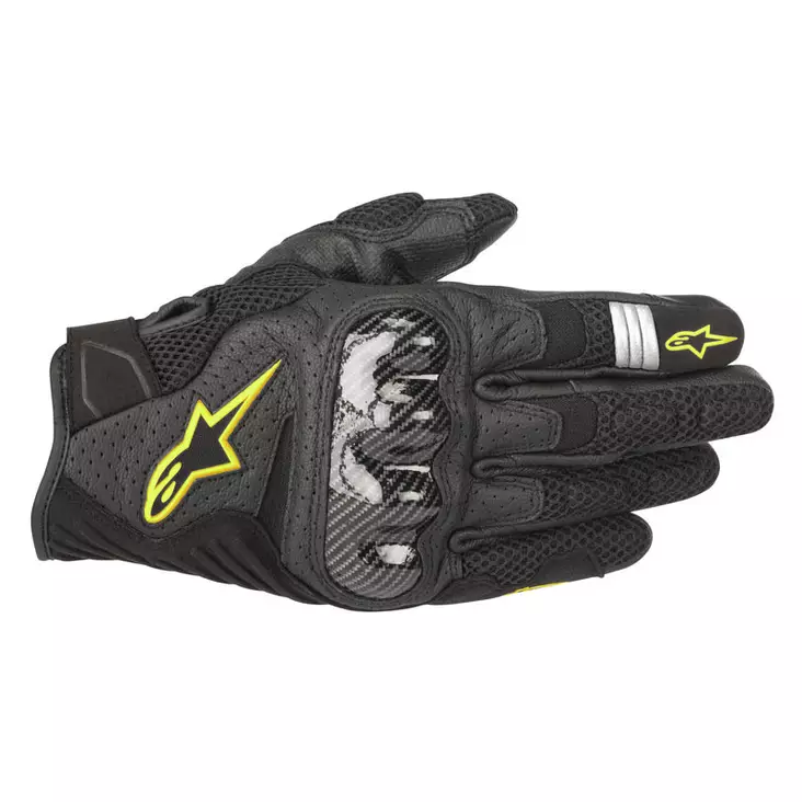 Alpinestars Hanska Smx-1 Air V2 Musta/Fl Keltainen S - MP AJOHANSKAT - 694-3570518-155-1 - 1