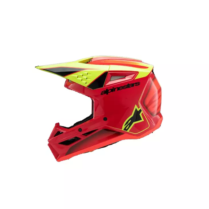 Alpinestars Helmet SM3 Youth Fray Red/Yellow Fluo/Black - LASTEN CROSSIKYPÄRÄT - 696-8301725-3051-1 - 1