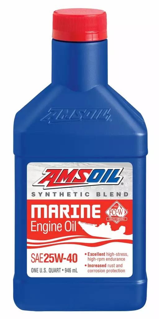 Amsoil 25w-40 Synthetic-Blend Marine Engine Oil 946ml - MOOTTORIÖLJYT - 55-652-001 - 1