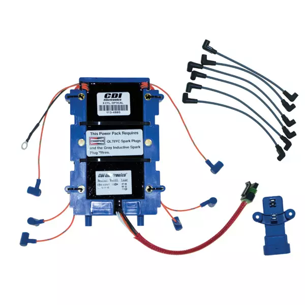 Cdi Elec. Johnson Evinrude Digital Optical Upgrade Kit - 6 Cyl. Incl Wires - CDI LAITTEET - 113-113-6367K1 - 1